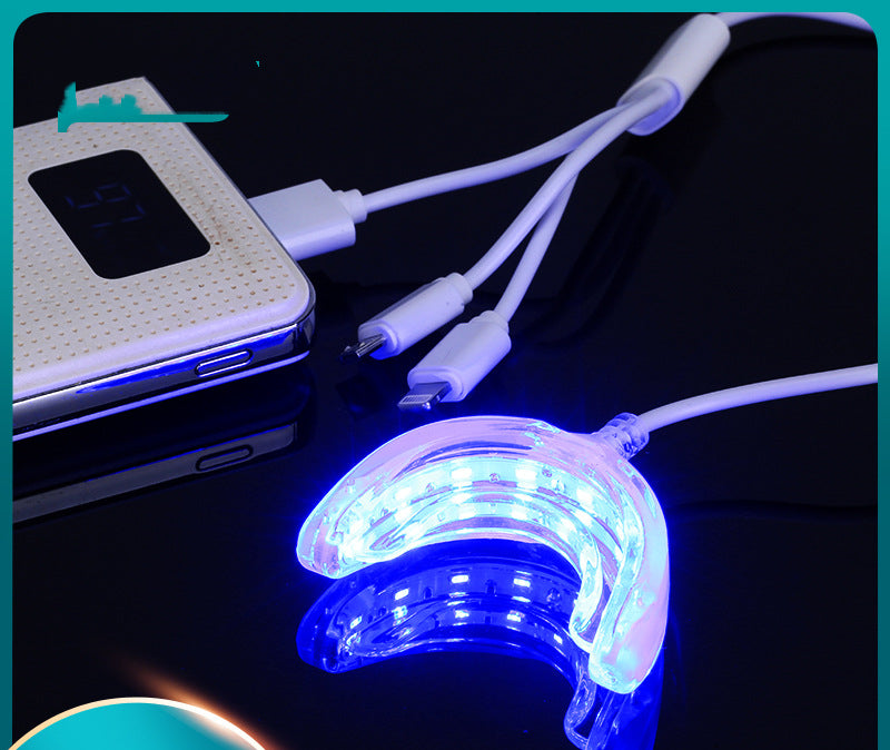 Smart LED Teeth Whitening Device – Portable USB-Powered
