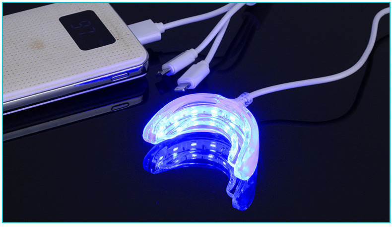 Smart LED Teeth Whitening Device – Portable USB-Powered